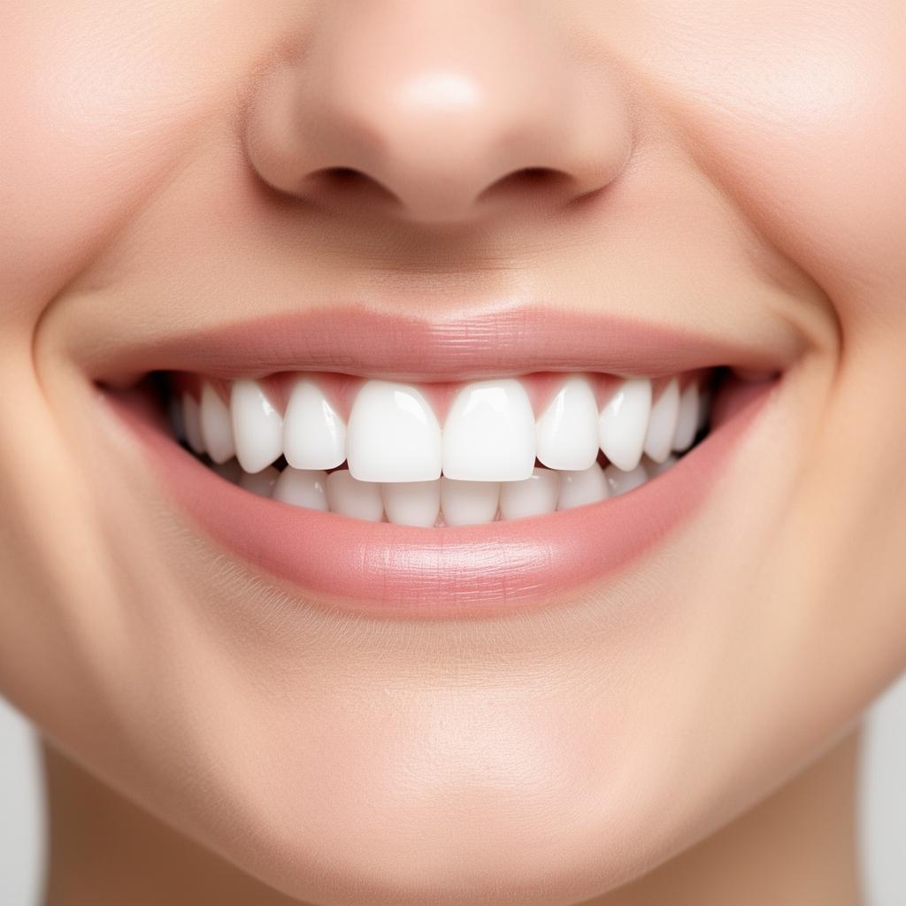 Bright confident smile after dental care